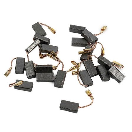 20 ST Kolborstar För Motor Vinkelslip 15*8*5mm Grafitborstar Ersättning Elektrisk Hammare Borrmaskin Elverktyg