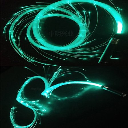 LED Fiber Optic Whip Pixel Whip LYSEBLÅ