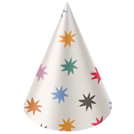 Partyhattar med Stjärnor 6-pack