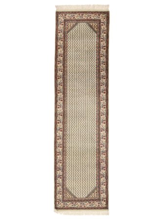 83X302 Alfombra Oriental Mir Indo De Pasillo Marrón/Beige (Lana, India)