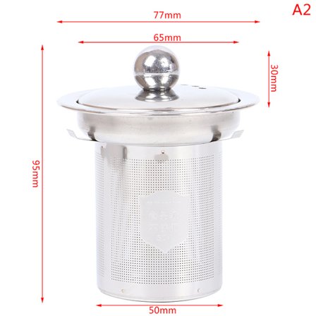 Återanvändbar tesil i rostfritt stål Mesh Infuser-korg Lös