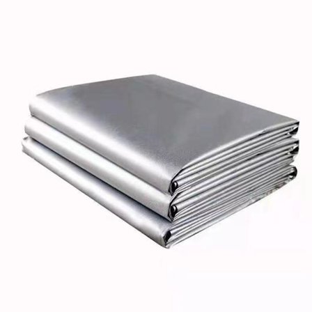 Multifunktionel vandtæt polyethylen presenning, 1,5 x 5 m, sølv, 1 stk.