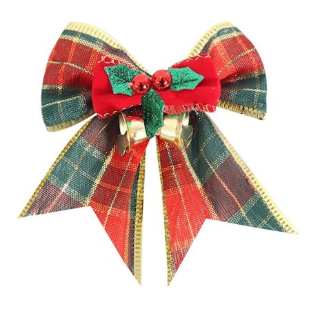 4 STK juletræspynt Juleklokkesløjfe A A