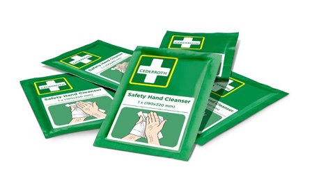 CEDERROTH Handdesinfektionsservetter 600/fp - Lyreco - Skyddsutrustning - Första Hjälpen - Förband och Refill