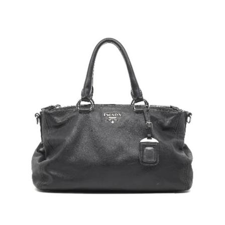 Prada Vintage Pre-owned Handbags Sort, Dame Vintage Tasker, Størrelse: ONE Size