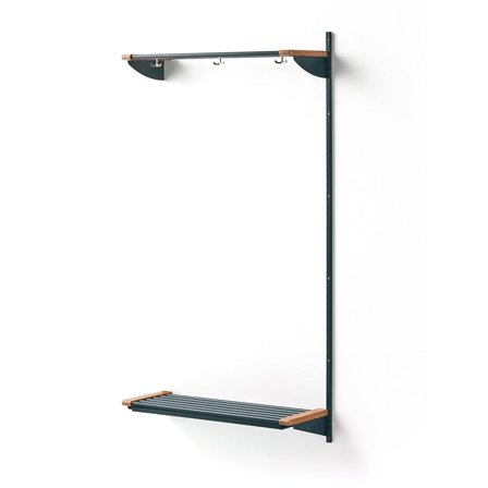 Skoreol JEPPE med hattehylde, påbygningssektion, blå/eg, 1790xx900x300 mm