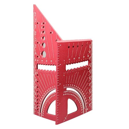 Træbearbejdning vinkel lineal Gauge vinkelmåler 3D Multi Angle