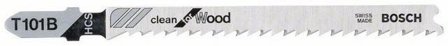 Bosch Clean for Wood T101B Stiksavklinger 100mm 3-pak, Maskintilbehør & forbrugsvarer