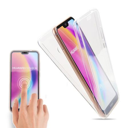 Huawei P20 - Praktiskt Dubbelsidigt Silikonskal Guld