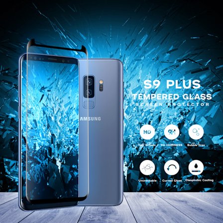 1-Pack SAMSUNG GALAXY S9 PLUS Näytönsuoja - Karkaistu Lasi 9H - Super laatu 3D