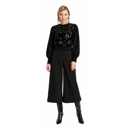 Twinset, Round-neck Knitwear Zwart, Dames, Maat:M