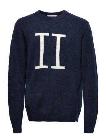 Encore Intarsia Recycled Knit Navy Les Deux