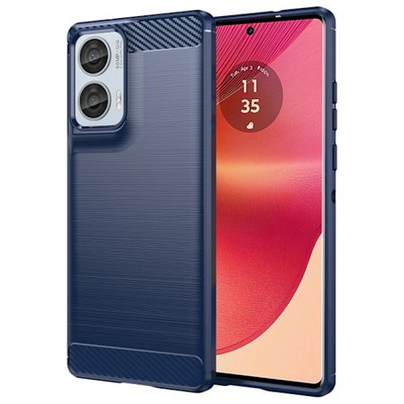 Carbon Flex Motorola Edge 50 Fusion skal - Blå
