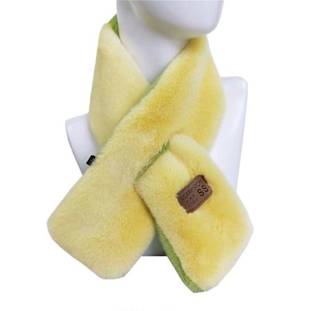 Populært, mykt kunstig pelskrage varmt skjerf plysjskjerf for kvinner, vintervarme