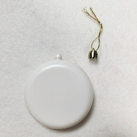 Trendy hvide runde kugler – Sølv/Guld juletræspynt, 12-/24-pak