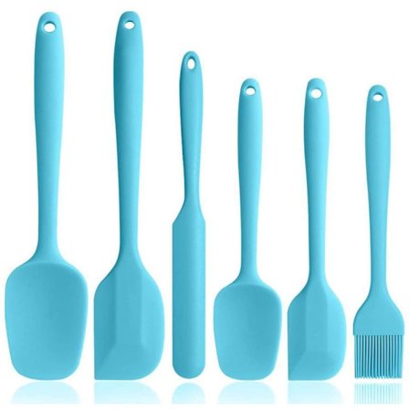 Silikone Spatel Sæt, Køkkenredskaber til Bagning, Madlavning, Blanding, Varmebestandig, Non-Stick, BPA Fri, Fødevaregodkendt, Tåler Opvaskemaskine