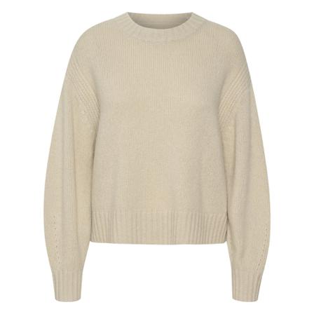 Part Two, Round-neck Knitwear Beige, Dames, Maat:M