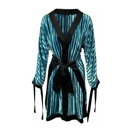 Diane Von Furstenberg, Kimono Wrap Dress Niebieski, Kobieta, Rozmiar: S