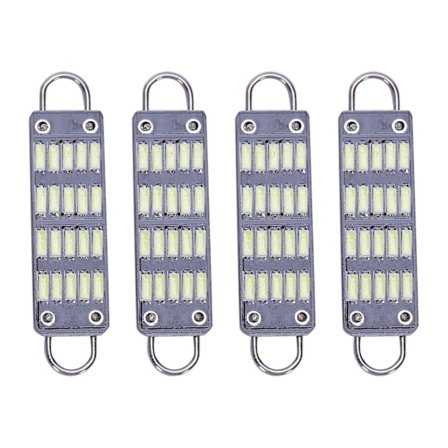 Pære 44mm Hvid Festoon Led Pære, 20 Smd Stiv Sløjfe 1.73 Tommer Indvendig Kuppel Led Lys 561 562 567 5