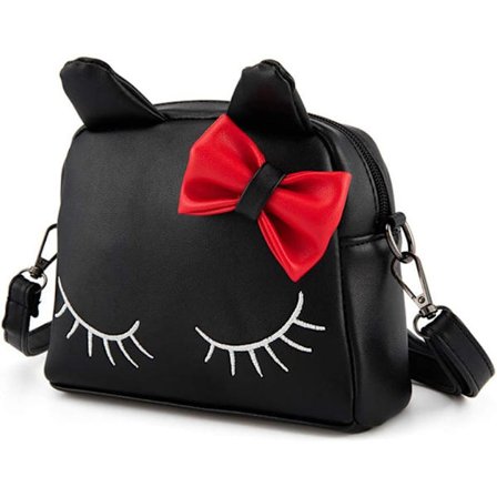 Lasten lompakot Tyttöjen kissalaukku Taaperoille Lapsille Olkalaukut (Musta