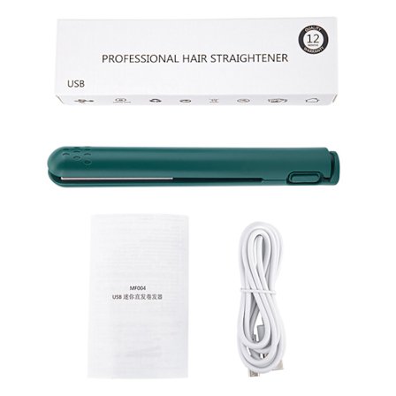 Mini 2 in 1 hiusten suoristusrauta USB-keraaminen lämmitys suoristus kiharrus litteä rauta pystysuora