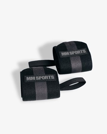 Handledsstöd – Body Science Strong Wrist Wraps, Black/Black - Träningstillbehör