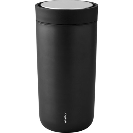 Stelton To Go Click d. steel 0,4 l. - Black, Metallic ' - 'Metallic sort