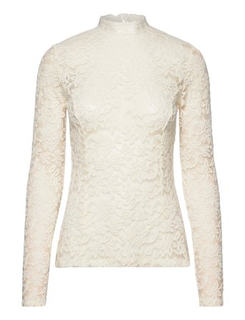 Rosemunde | Rwdelicia Lace Ls T-Neck T-Shirt | XXL