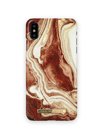 iPhone X/XS Hoesje, Golden rusty marble, iDeal of Sweden