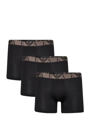 Men's Knit 3-Pack Boxer Boksershorts Svart Emporio Armani