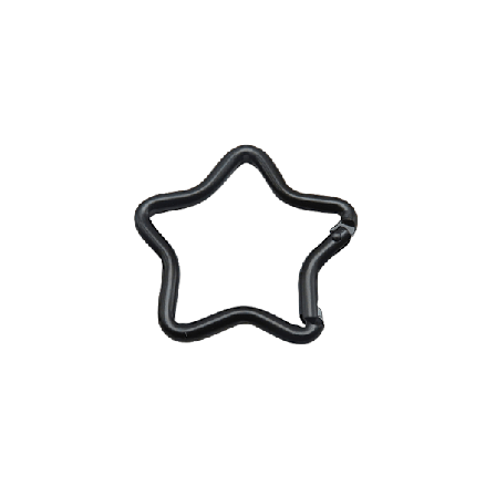 10-pack karbinhake klämma set aluminiumlegering D-ring nyckelring