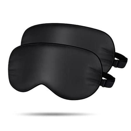 Sömnmask i sidan för kvinnor och män, justerbar ögonmask