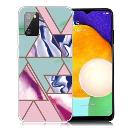 Marble Samsung Galaxy A03s Suojakotelo - Triangle Blitz Pattern