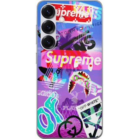 Kompatibelt Mobildeksel til Samsung Samsung Galaxy S25 3D Merker