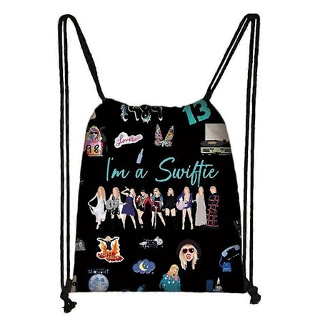 Populær sanger Taylor Swift Swiftie PE Gympose Barn Sport Svømming Skole Ryggsekk Reise Sekk Fans Gave -NMAOV