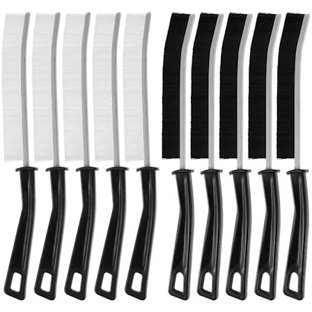 10 delar multifunktionell slits borste rengöring borste mikro dörr och fönster spår spår slits rör rengöring skurborste