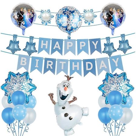 Princess Elsa Folieballongsett Anna Jentebursdagsfest