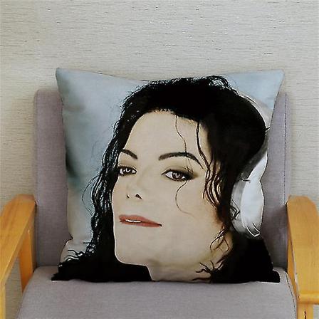 Pudebetræk Michael Jackson Print Pudebetræk Super Blød Kort Plys Pudebetræk 45*45 LANG