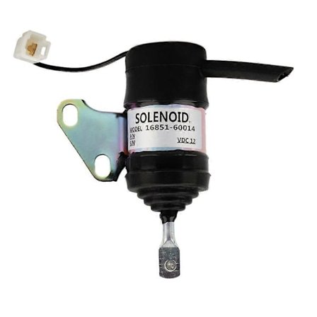 12V Brændstof Lukke Solenoid Ventil 052600-4530 16851-60014 Kompatibel med Denso Kubota RTV900 BX1800D Z482 Z602 D722 D782 052600-4531