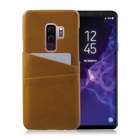 Samsung Galaxy S9 Plus Unikt skal med kortfack - Gul