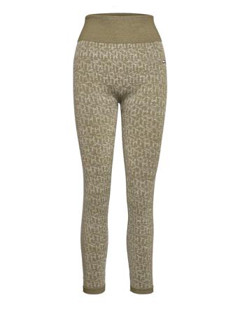 Hw Seamless Legging Green Tommy Sport