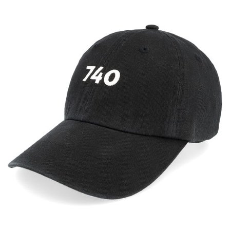 Kiosken - Svart unconstructed Keps - "740 Black Dad Cap " @ Hatstore