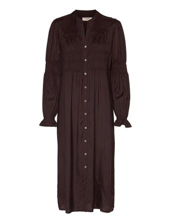 Crhenva Shirt Dress Brown Cream