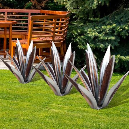 DIY Metal Kunst Tequila Skulptur - Rustik Havehave Dekoration med 10 Blade