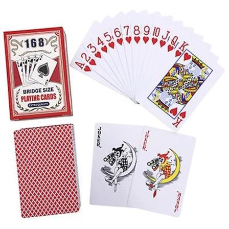 2 sæt/parti Bridge Baccarat 100% Pvc spillekort Plastik Vandtæt Pokersæt Kedelig poleret kort Texas Hold'em brætspil 58*88mm [LGL] 2 Red Deck
