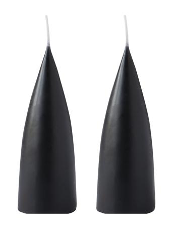 Hand Dipped C -Shaped Candles, 2 Pack Home Decoration Candles Block Candles Sort Kunstindustrien
