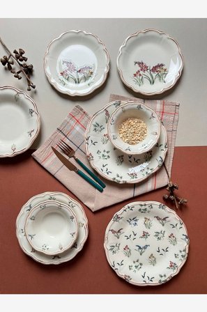 Hermia - Middagsuppsättning (24 delar) Amber - Flerfärgad - Serviser - Från Homeroom