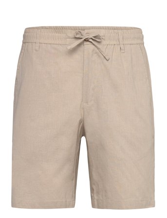 Aklt James Cot/Linen Ela Shorts Beige Anerkjendt