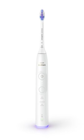 Philips Sonicare HX7410/02 elektrisk tannbørste 6500-serien, 9 instillinger, indikatorlys, timer, trykksensor, oppladbar