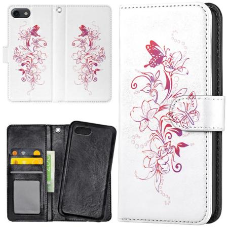 Iphone Se (2022) - Mobilfodral Blommor & Fjärilar Multifärg